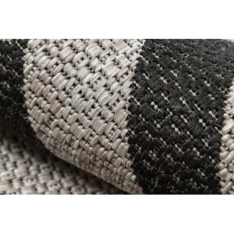 DYWAN SZNURKOWY SIZAL FLOORLUX 20340 silver / black ZYGZAK – miniatura 5