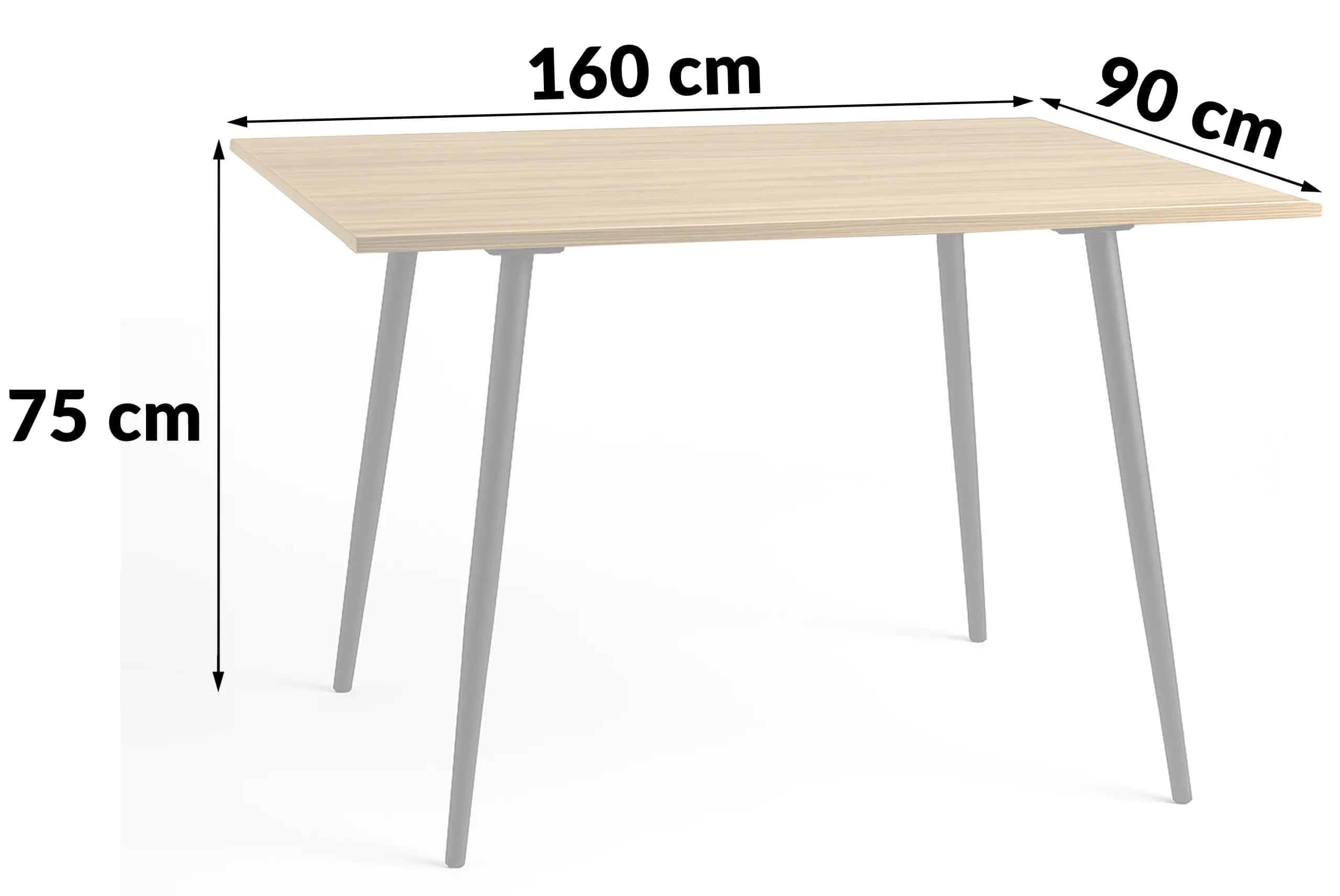 Stół do jadalni dąb IVO 160 160x90x75 – miniatura 5