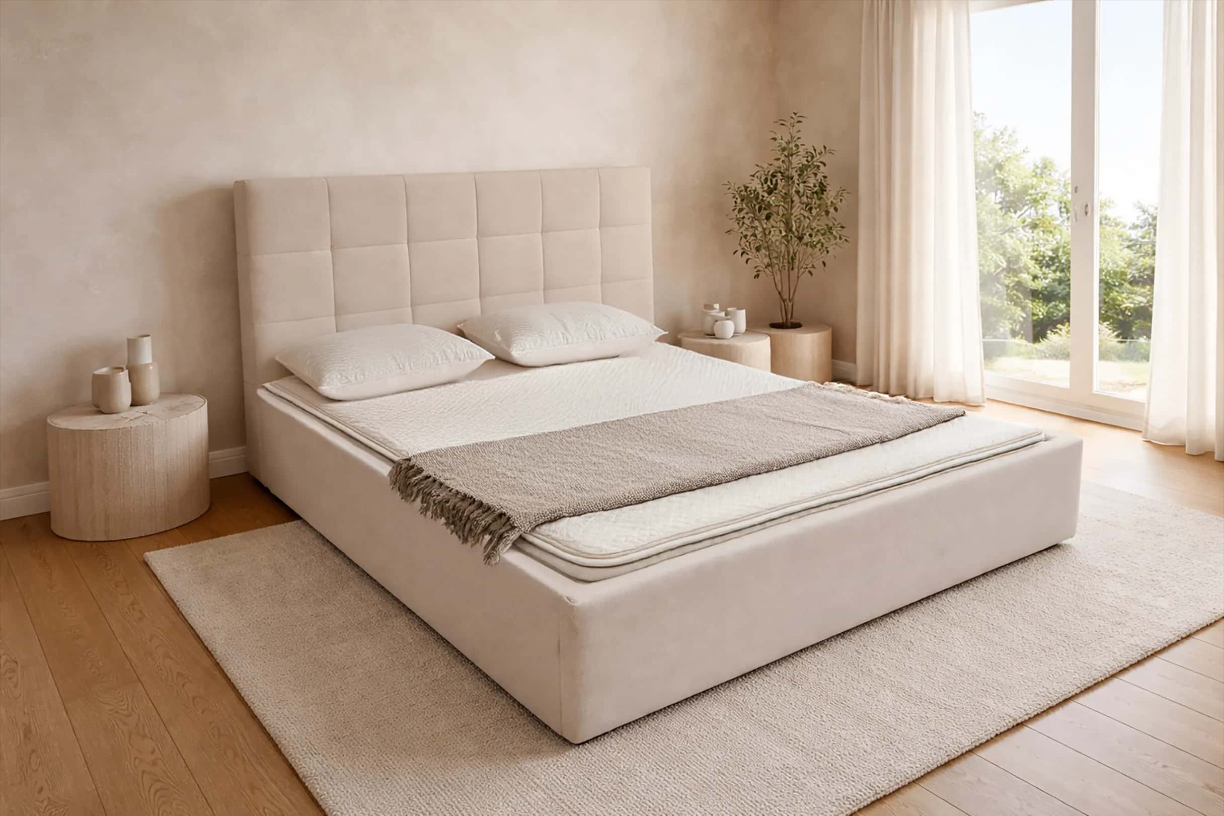 LT104 Łóżko Modulo 160x2x117 taupe – miniatura 3