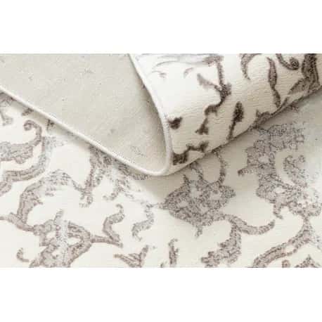 Dywan CORE 247A Ornament Vintage - Strukturalny, dwa poziomy runa, krem / brązowy – miniatura 4