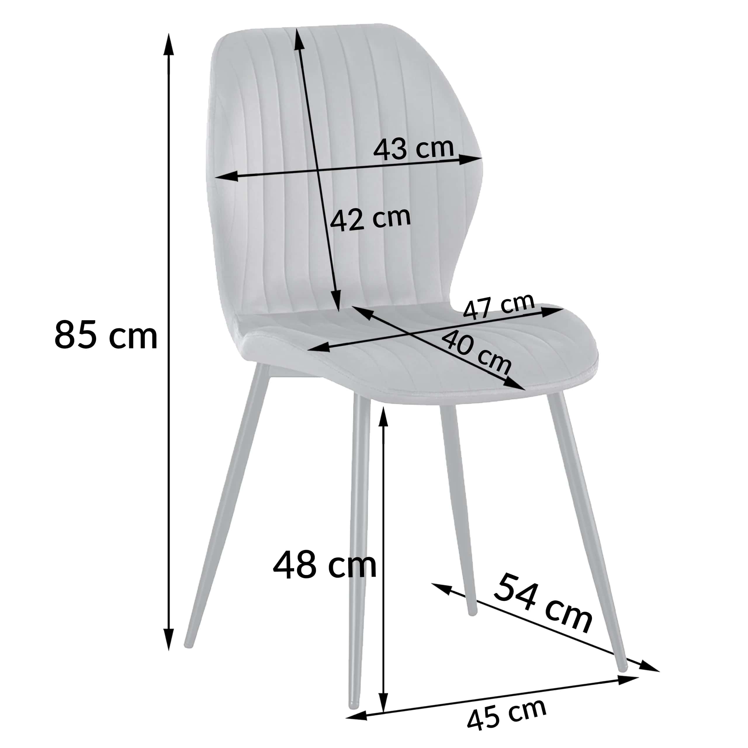KT119 Krzesło Zoya PAS VEL Taupe – miniatura 7
