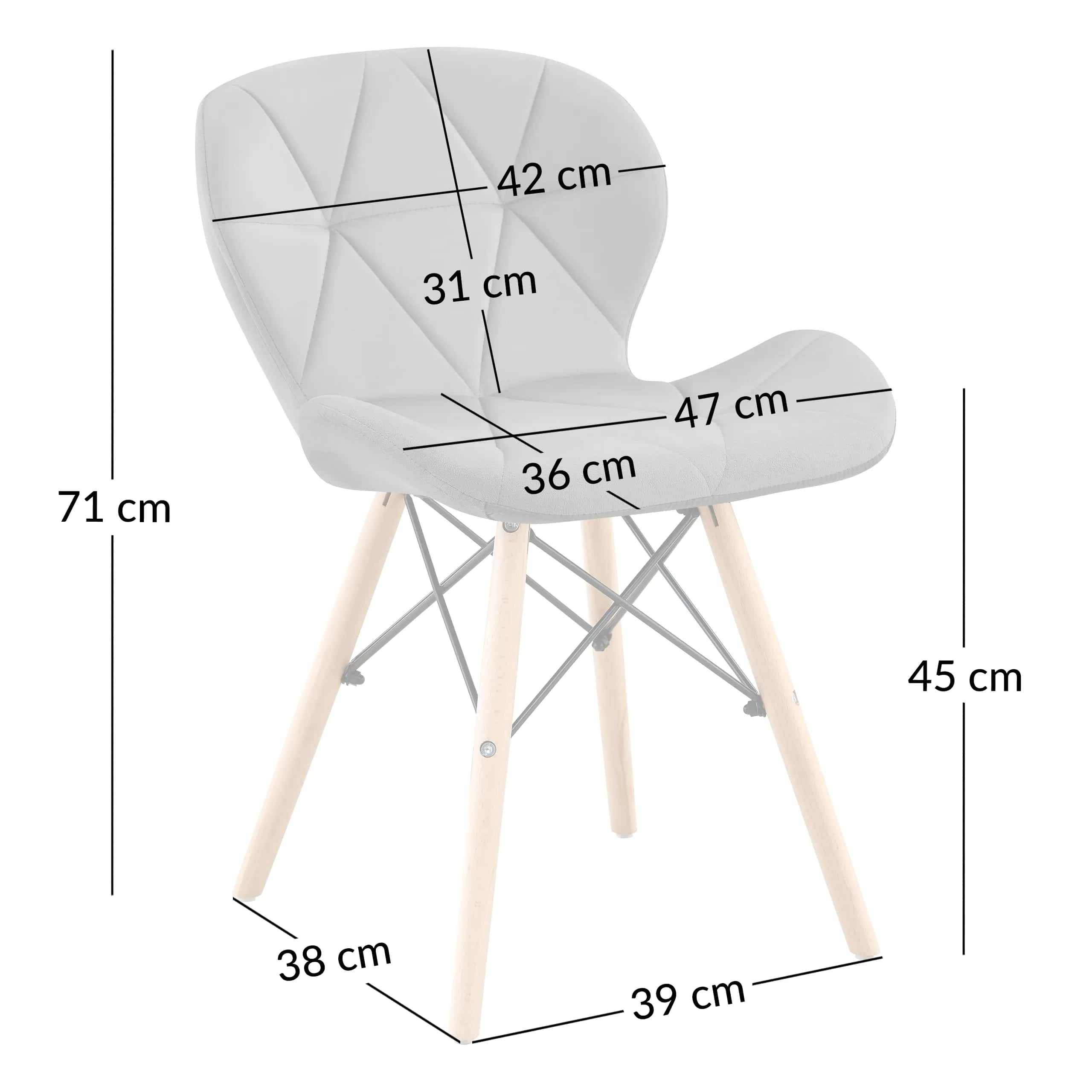 Krzesło Zoe 2 taupe – miniatura 8