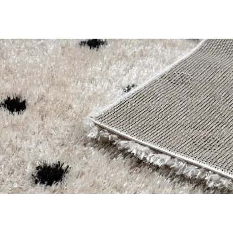 Dywan FLUFFY 2370 shaggy kropki - krem / antracyt – miniatura 3
