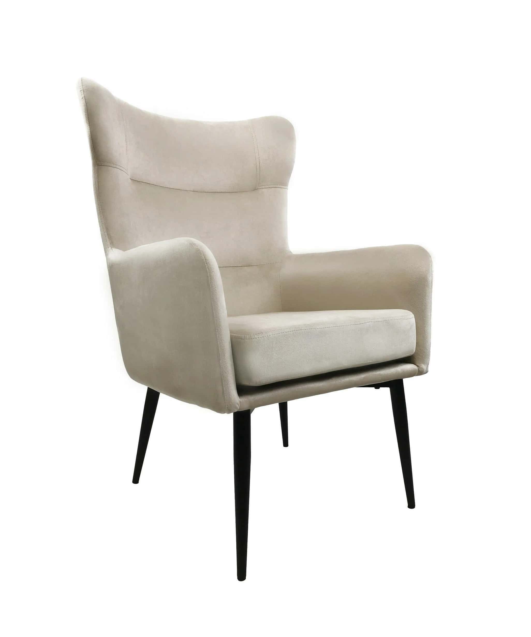 Fotel uszak beżowy KRIS 61x96x64 cm – miniatura 1