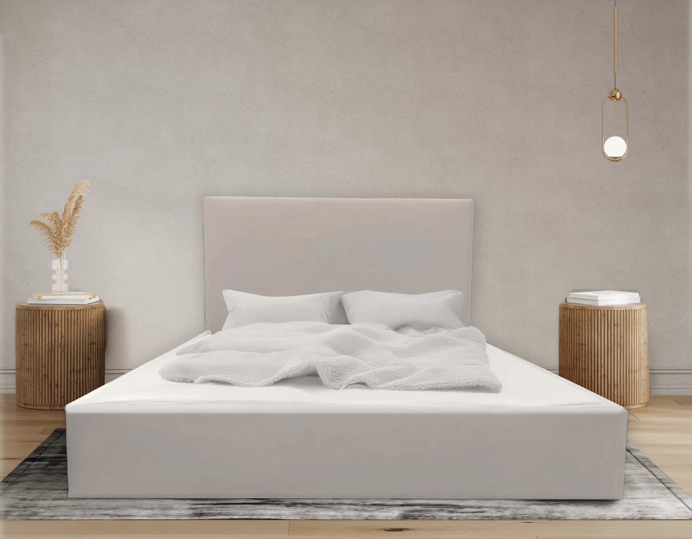 LT101 Łóżko Velio 140x2x115 taupe – miniatura 2