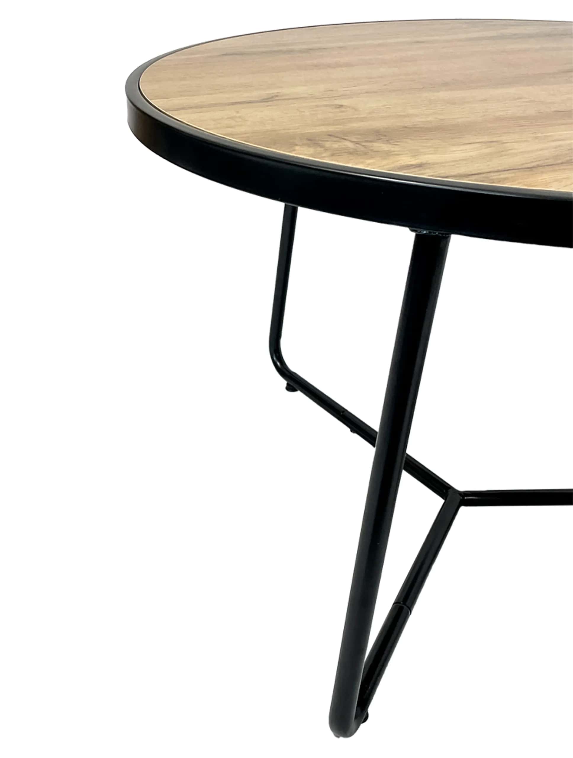 Stolik kawowy okrągły 2szt DĄB SK114D 70x47/50x39cm – miniatura 7