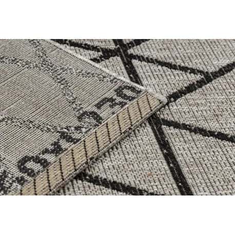 DYWAN SZNURKOWY SIZAL FLOORLUX 20508 silver / black TRÓJKĄTY – miniatura 4