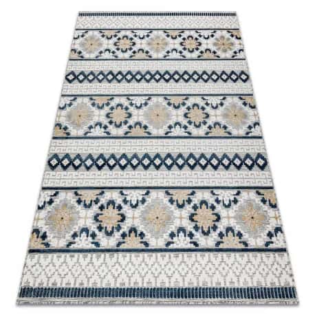 Dywan Strukturalny BOTANIC 65252 Boho płasko tkany, na balkon, taras – miniatura 1