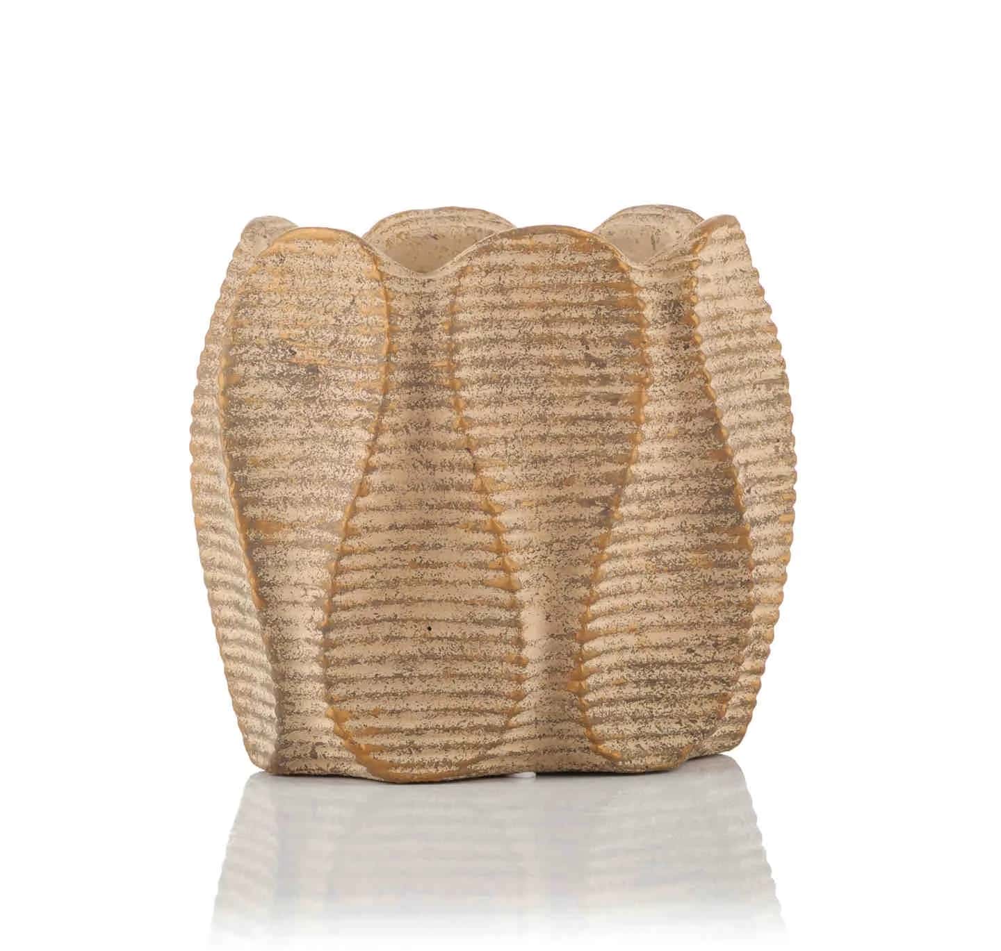 PTMD Osłona donicy WAXY owal L – miniatura 1