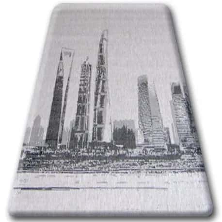 DYWAN SZNURKOWY SIZAL FLOORLUX 20240 srebrny / czarny – miniatura 1