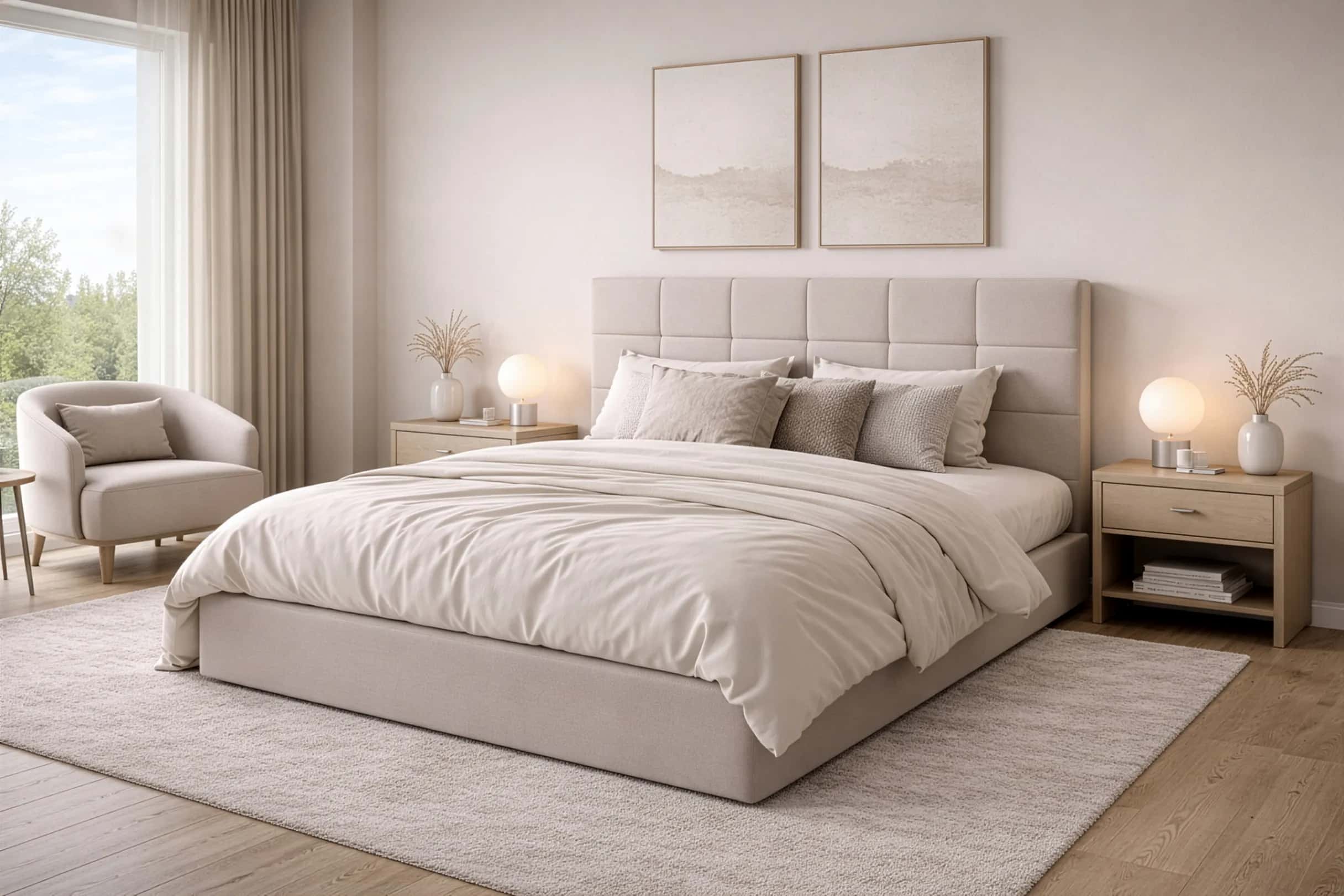 LT104 Łóżko Modulo 140x2x117 taupe – miniatura 4