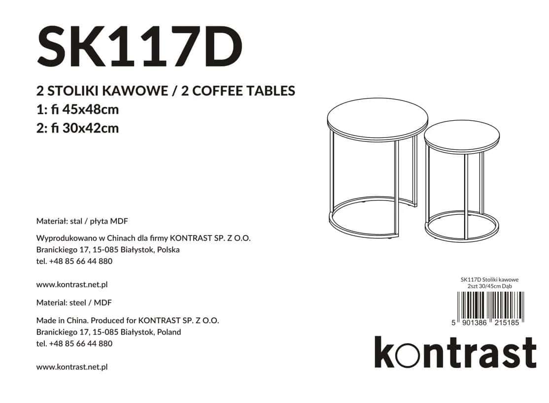 Stoliki kawowe ELENA 2szt – miniatura 9