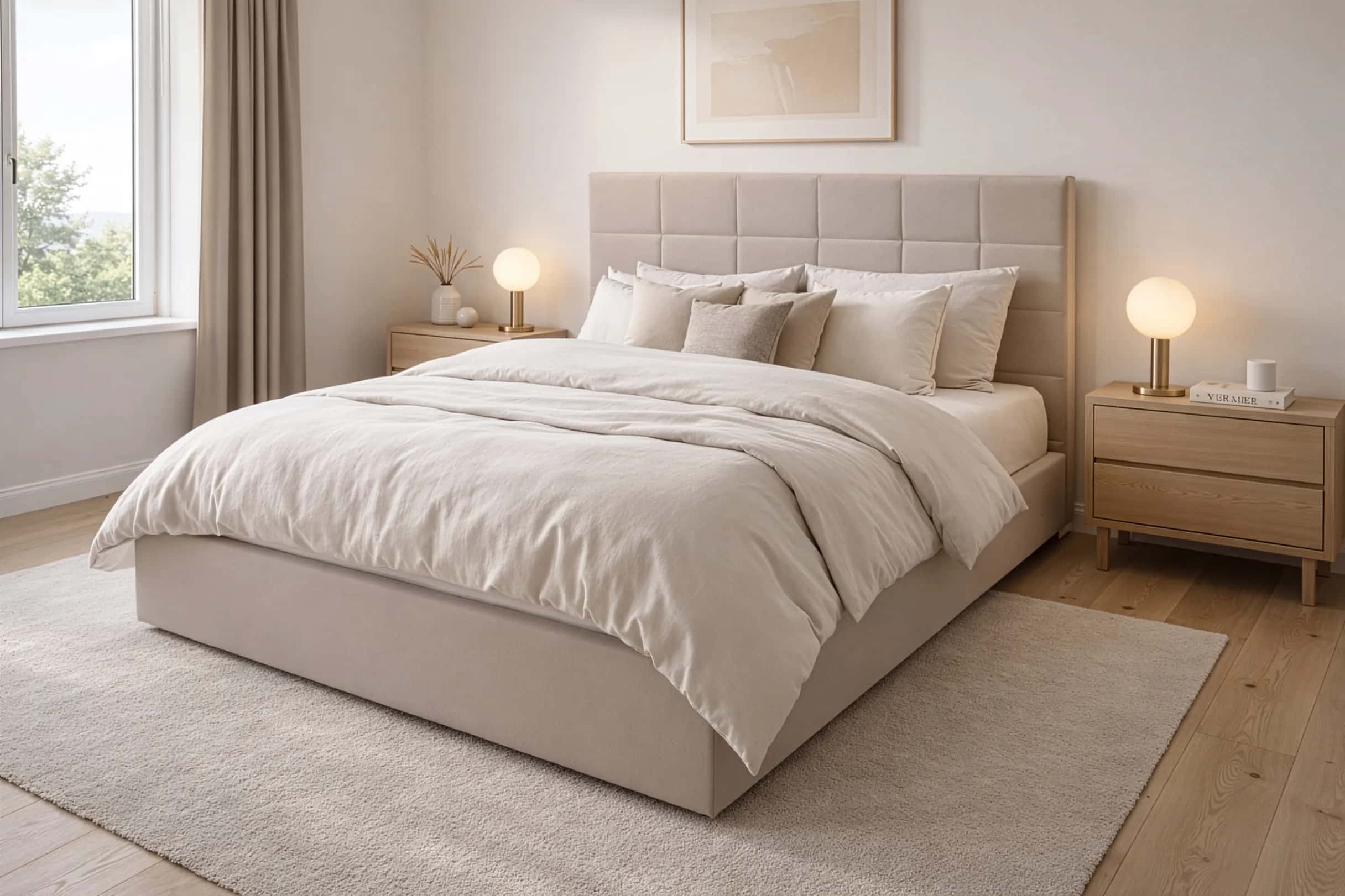 LT104 Łóżko Modulo 160x2x117 taupe – miniatura 2