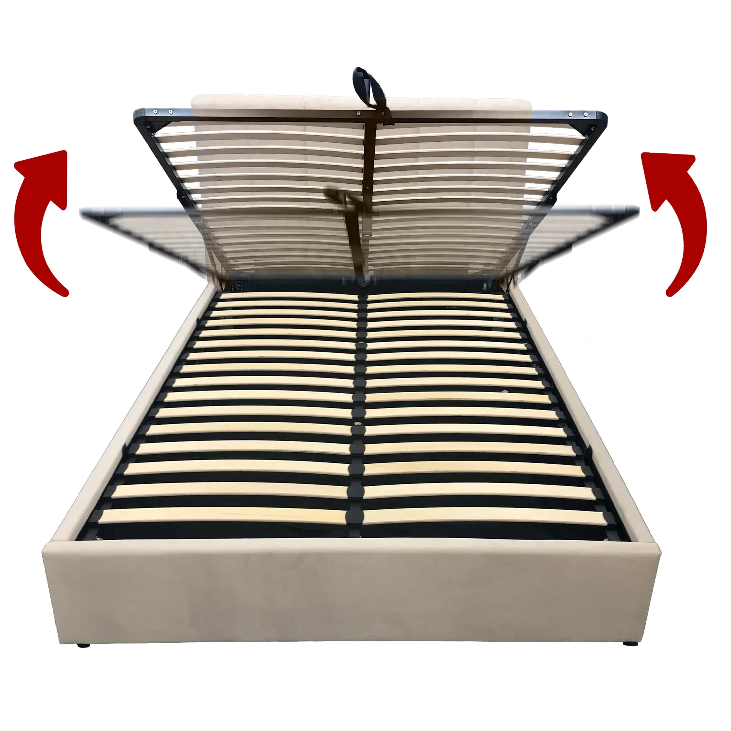 LT102 Łóżko Vertica 160x2x117 taupe – miniatura 6