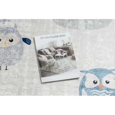 Dywan do prania BAMBINO 1161 Sowy, sówki dla dzieci, antypoślizgowy – miniatura 3