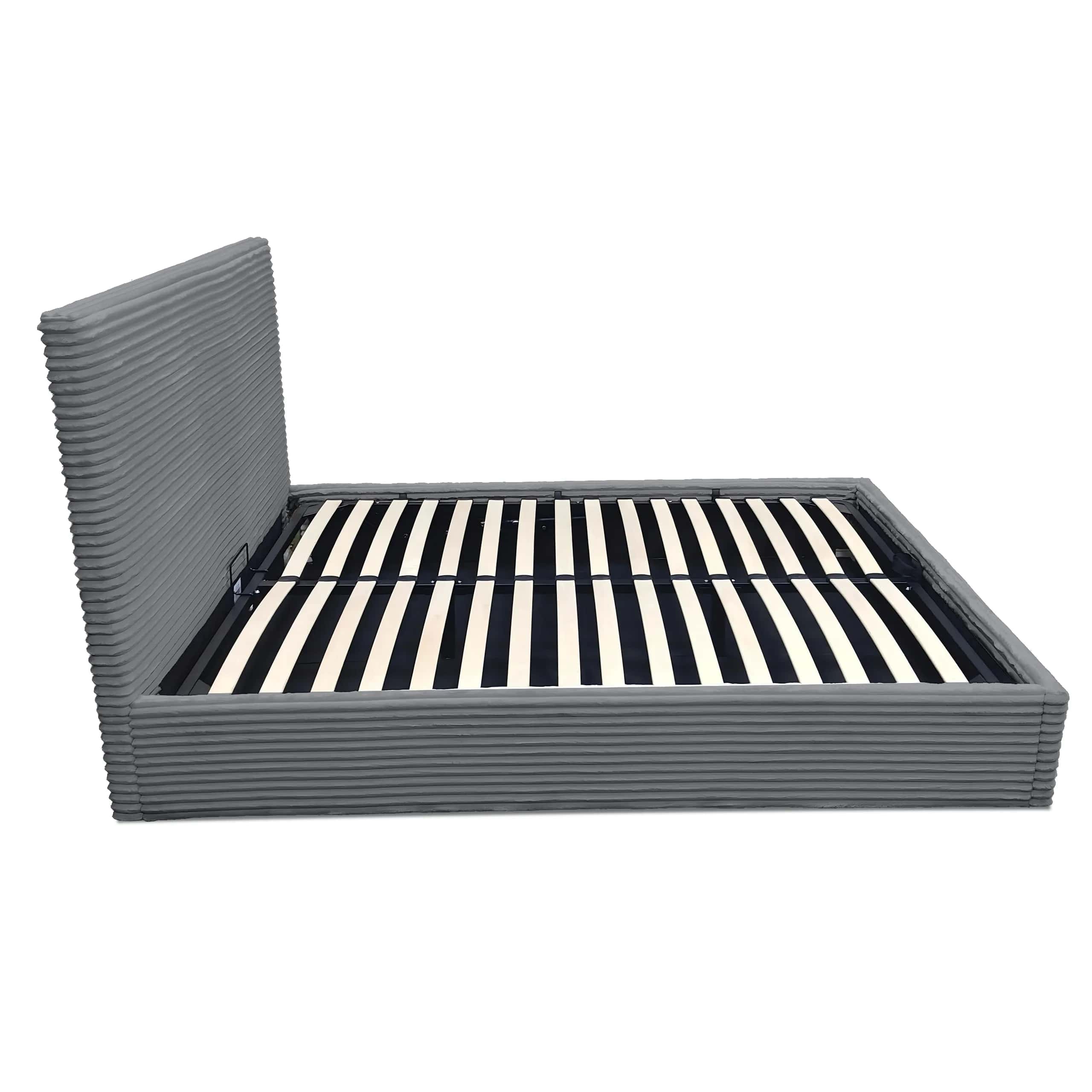 LT100 Łóżko Cordo 160x2x115 szary – miniatura 4