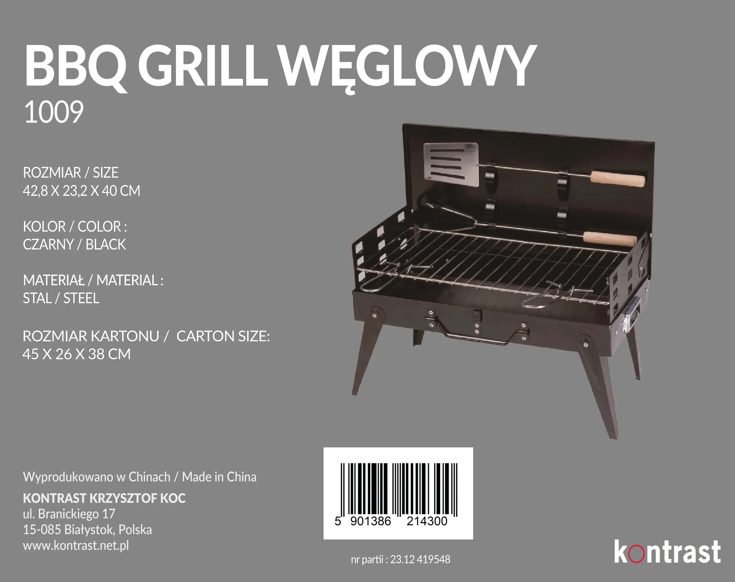 BBQ1009 grill węglowy – miniatura 2