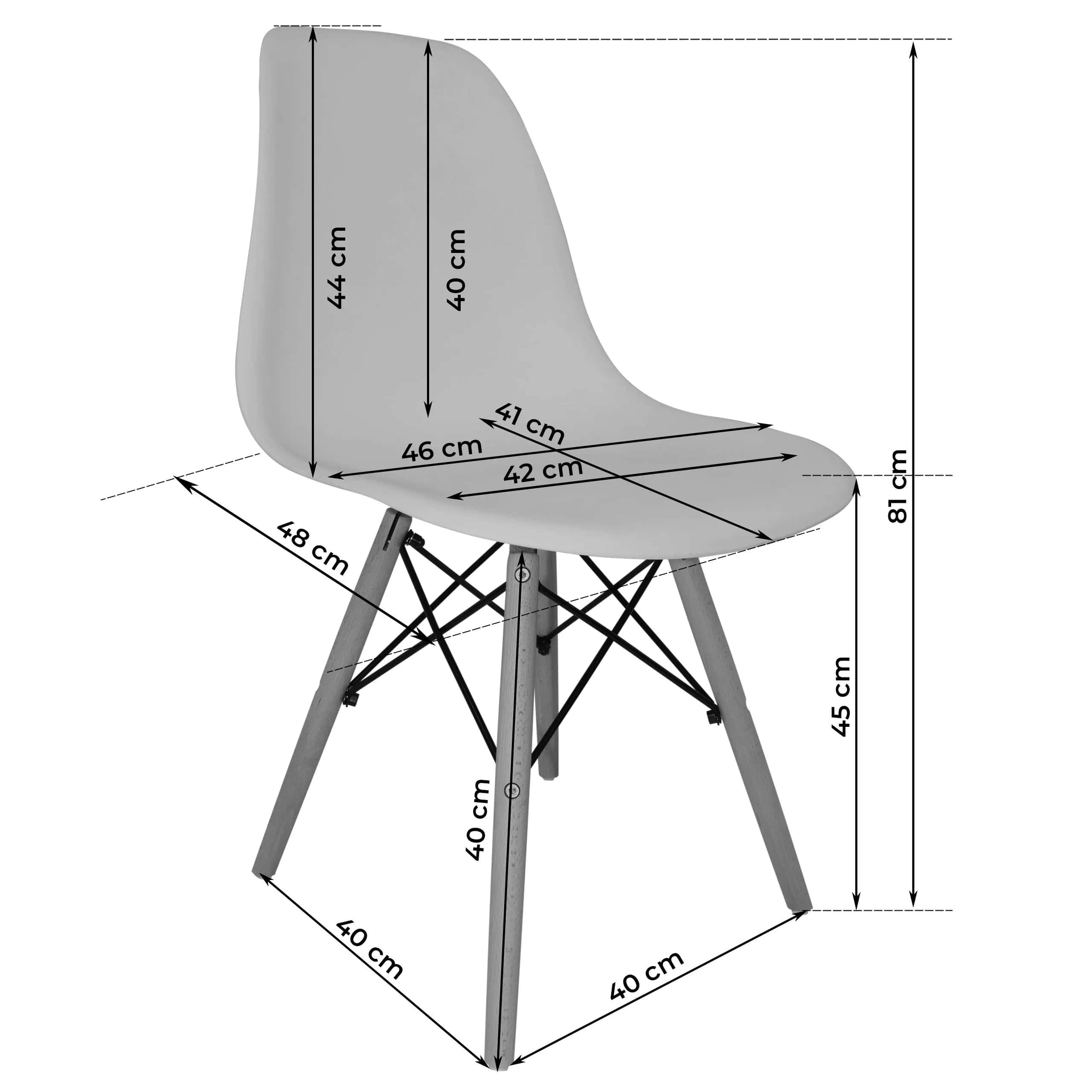 Krzesło MIA 3 Szary – miniatura 5