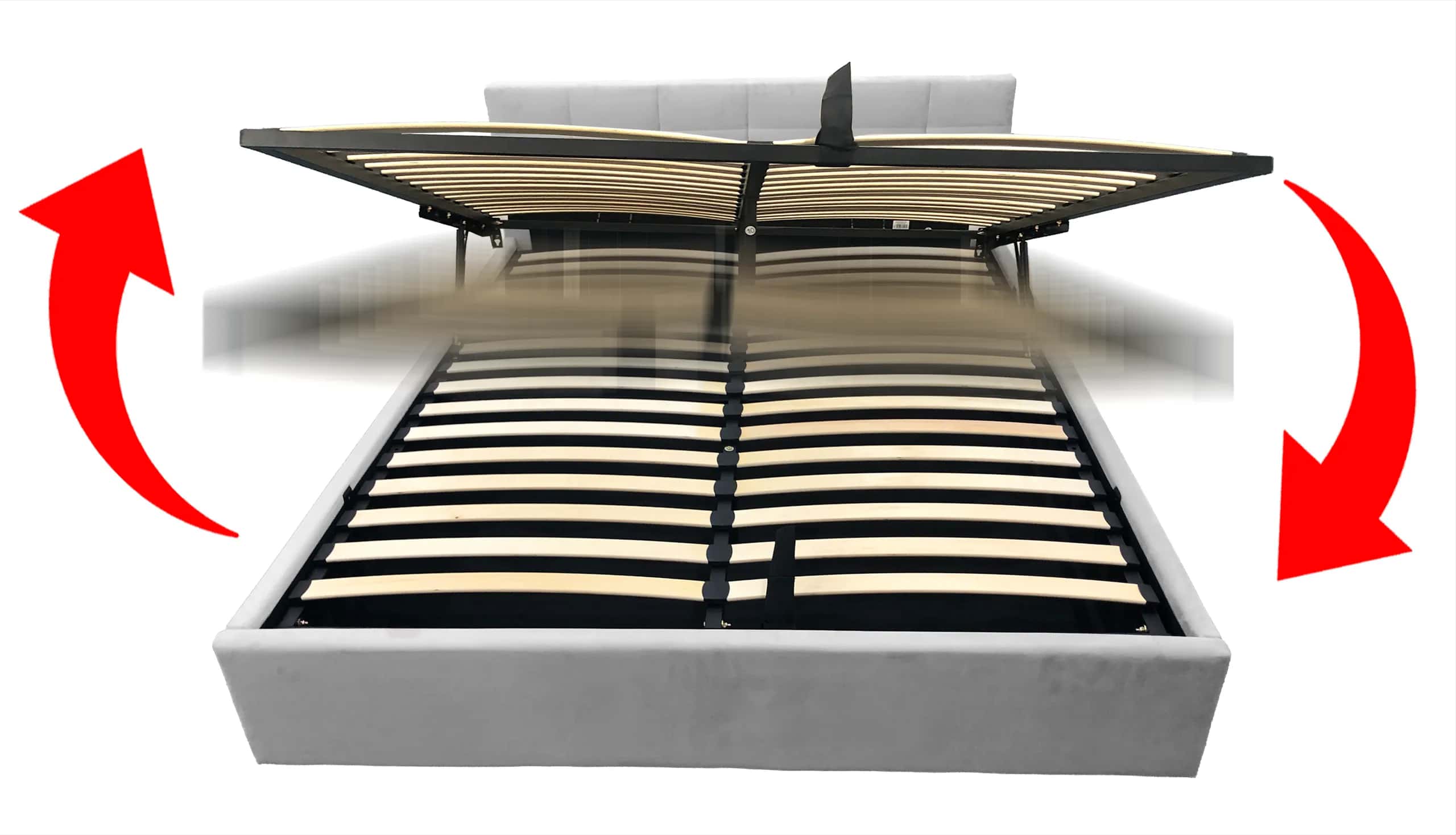 LT104 Łóżko Modulo 160x2x81 szary – miniatura 8
