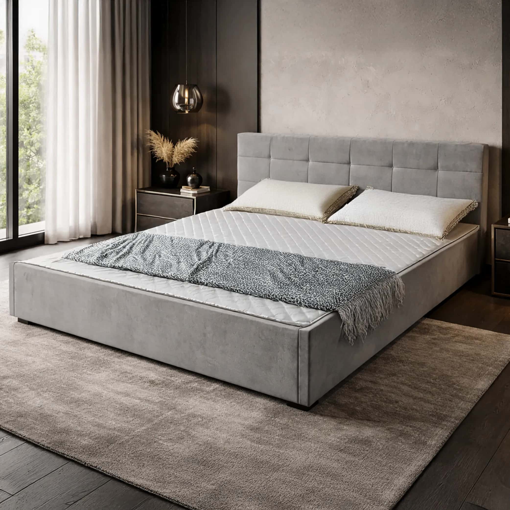 LT104 Łóżko Modulo 160x2x81 szary – miniatura 6