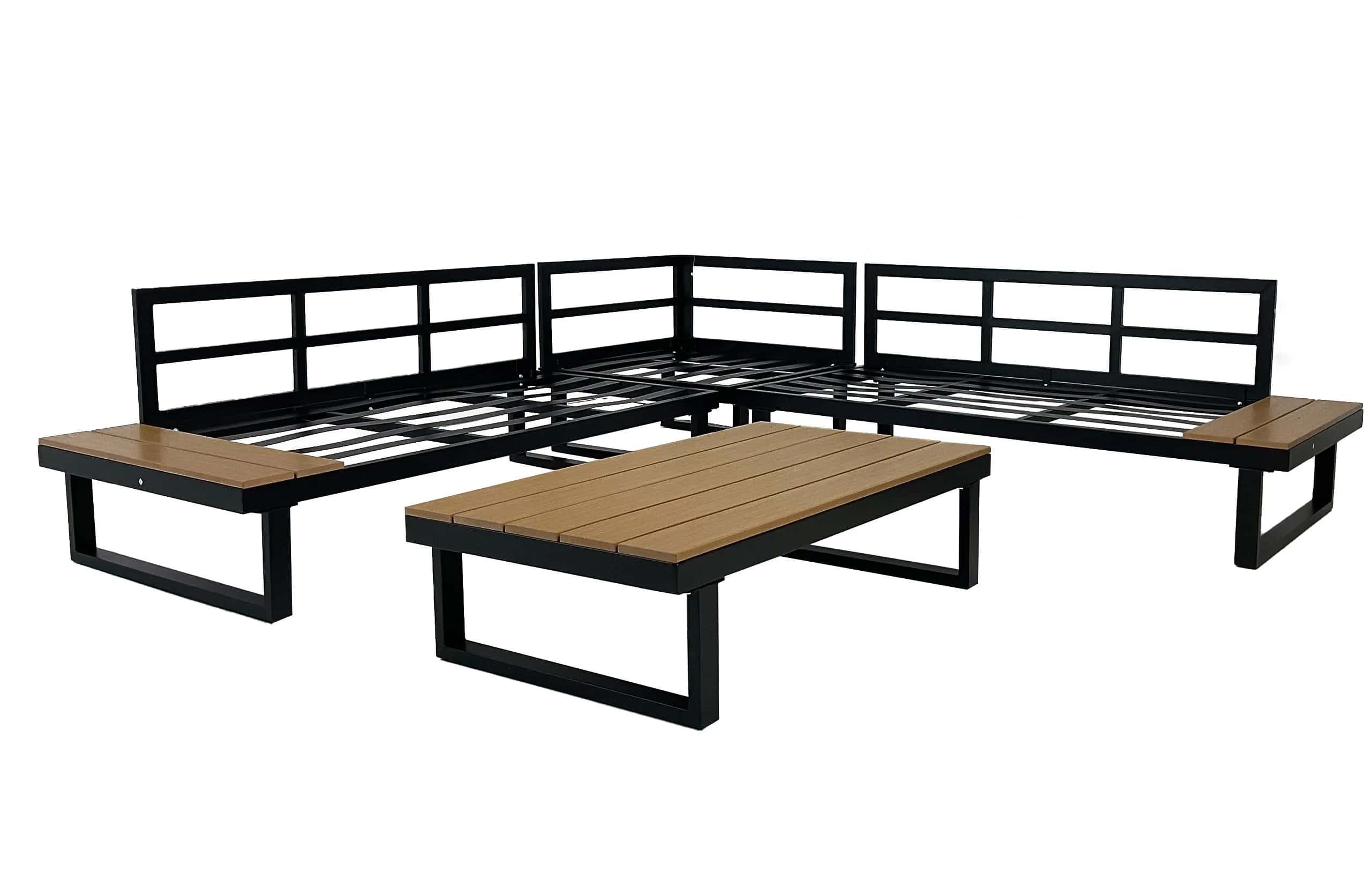 Zestaw mebli ogrodowych VENTURA2 5os. c. szary - II GATUNEK – miniatura 3