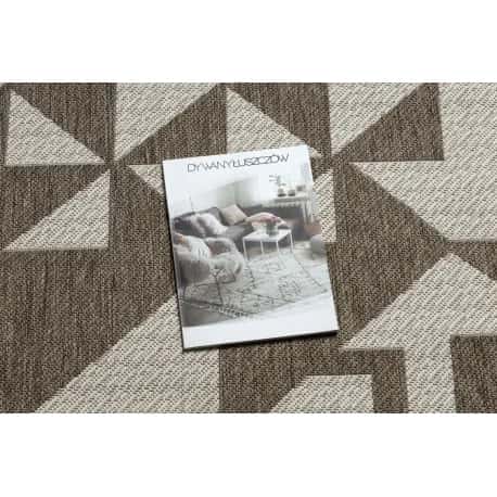 DYWAN SZNURKOWY SIZAL FLOORLUX 20489 champagne / taupe TRÓJKĄTY – miniatura 3