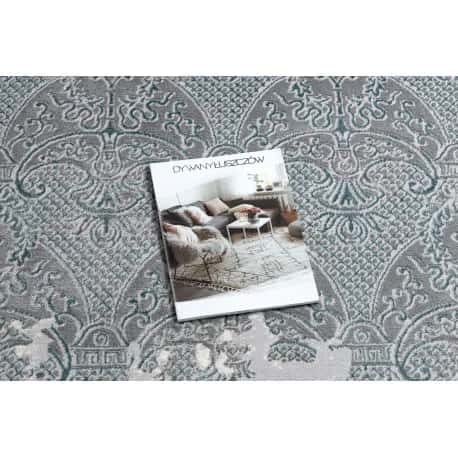 Dywan CORE W3824 Ornament Vintage - Strukturalny, dwa poziomy runa, jasnoniebieski / krem / – miniatura 2