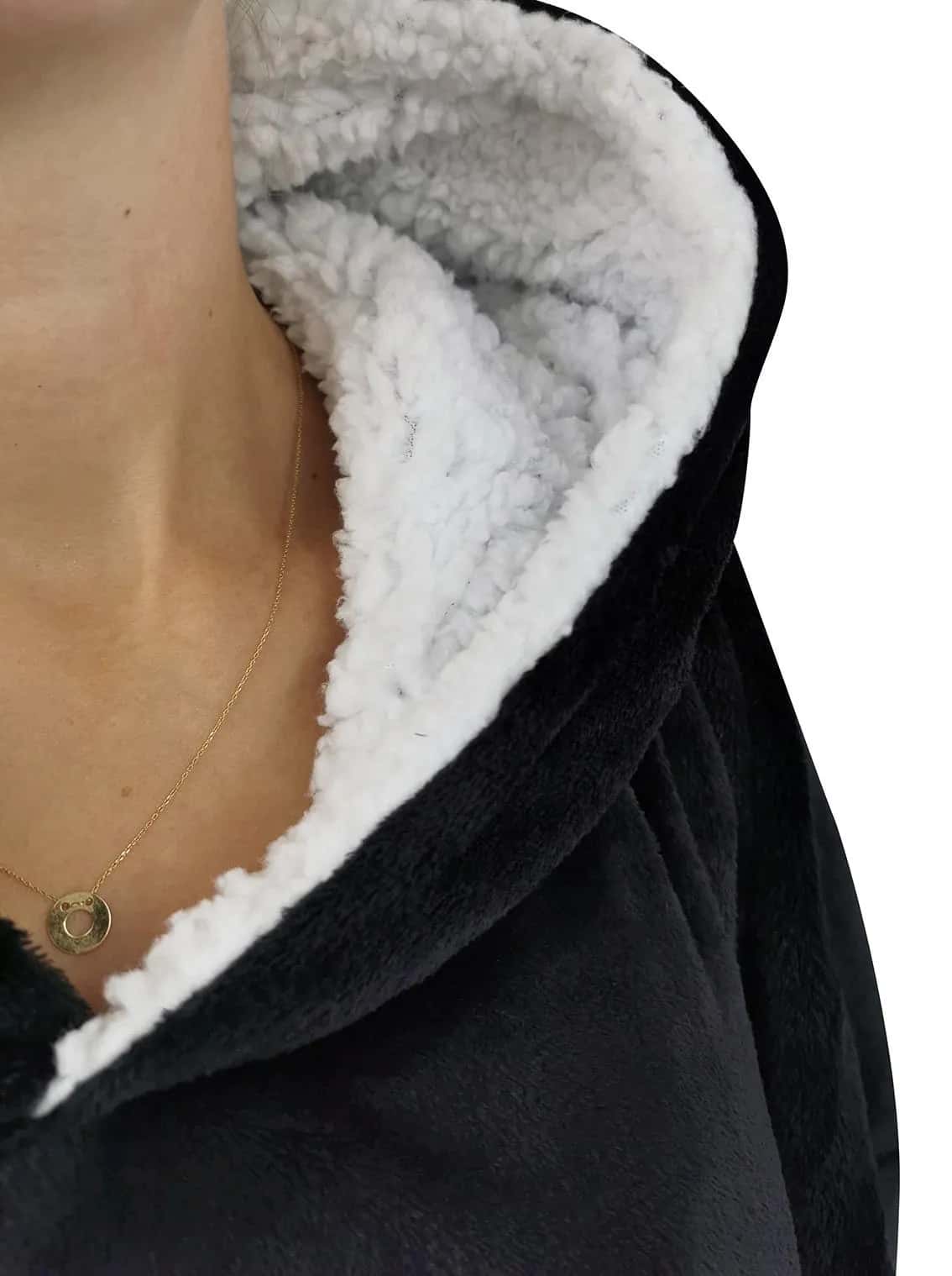 Bluza z obszyciem czarna – miniatura 5