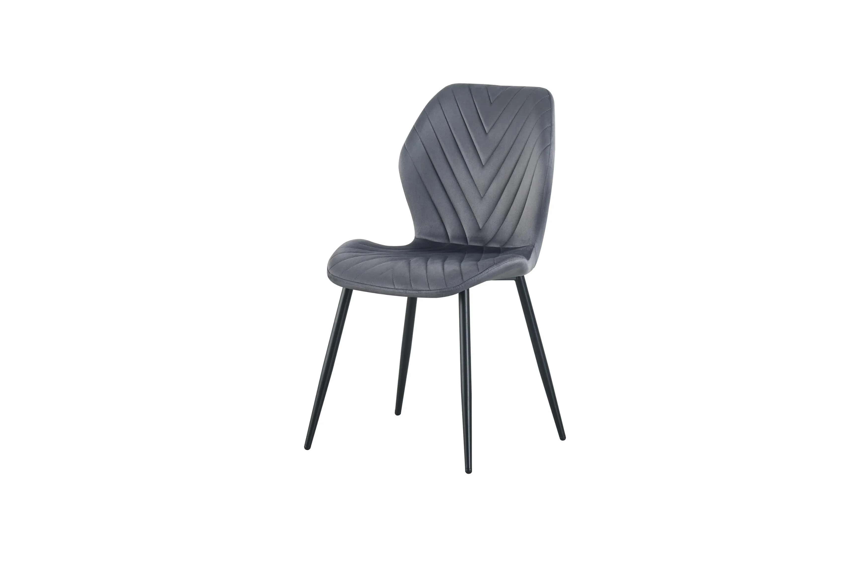 KT120 Krzesło Zoya JOD VEL Szary – miniatura 1