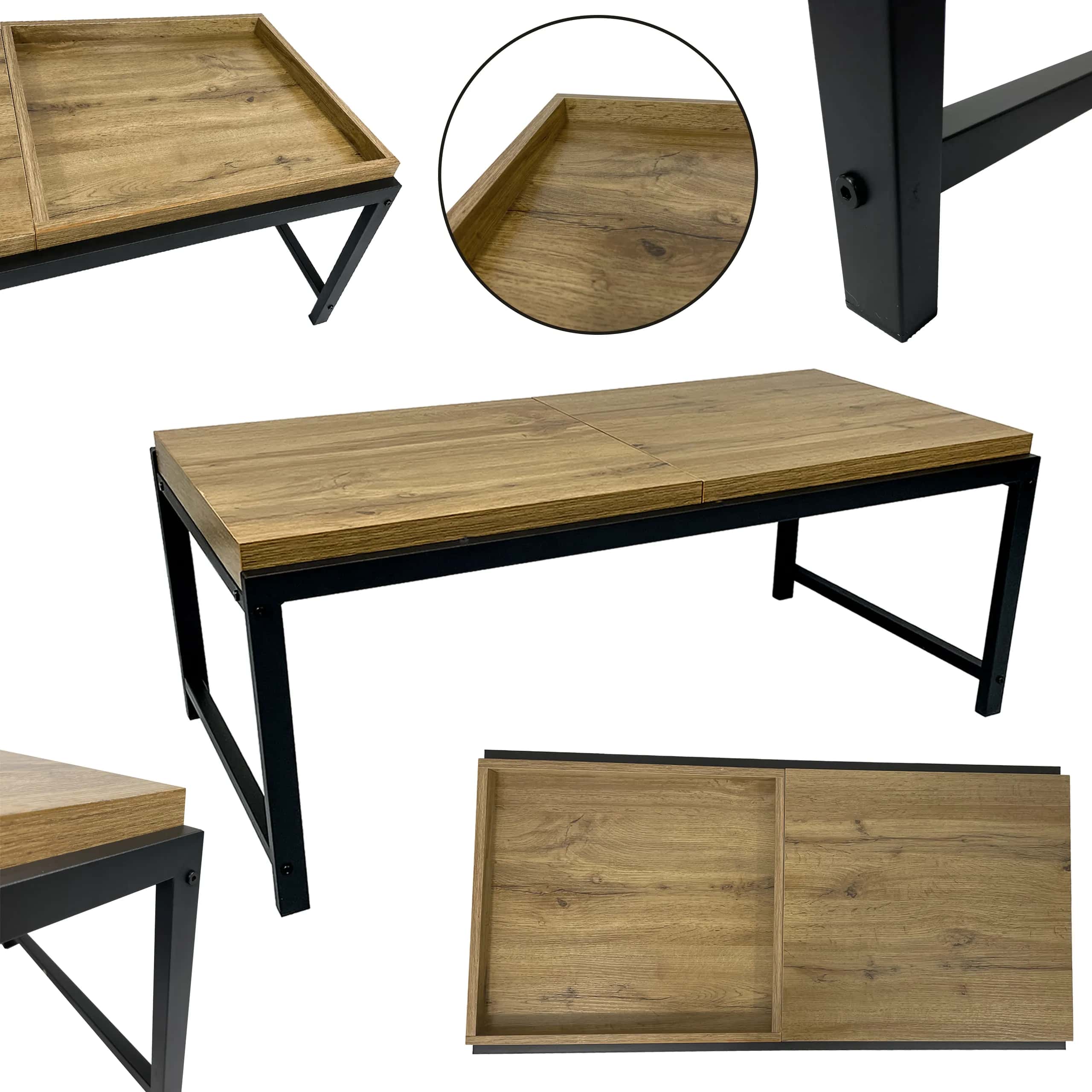 Stolik kawowy DĄB 50x100cm SK120D – miniatura 6