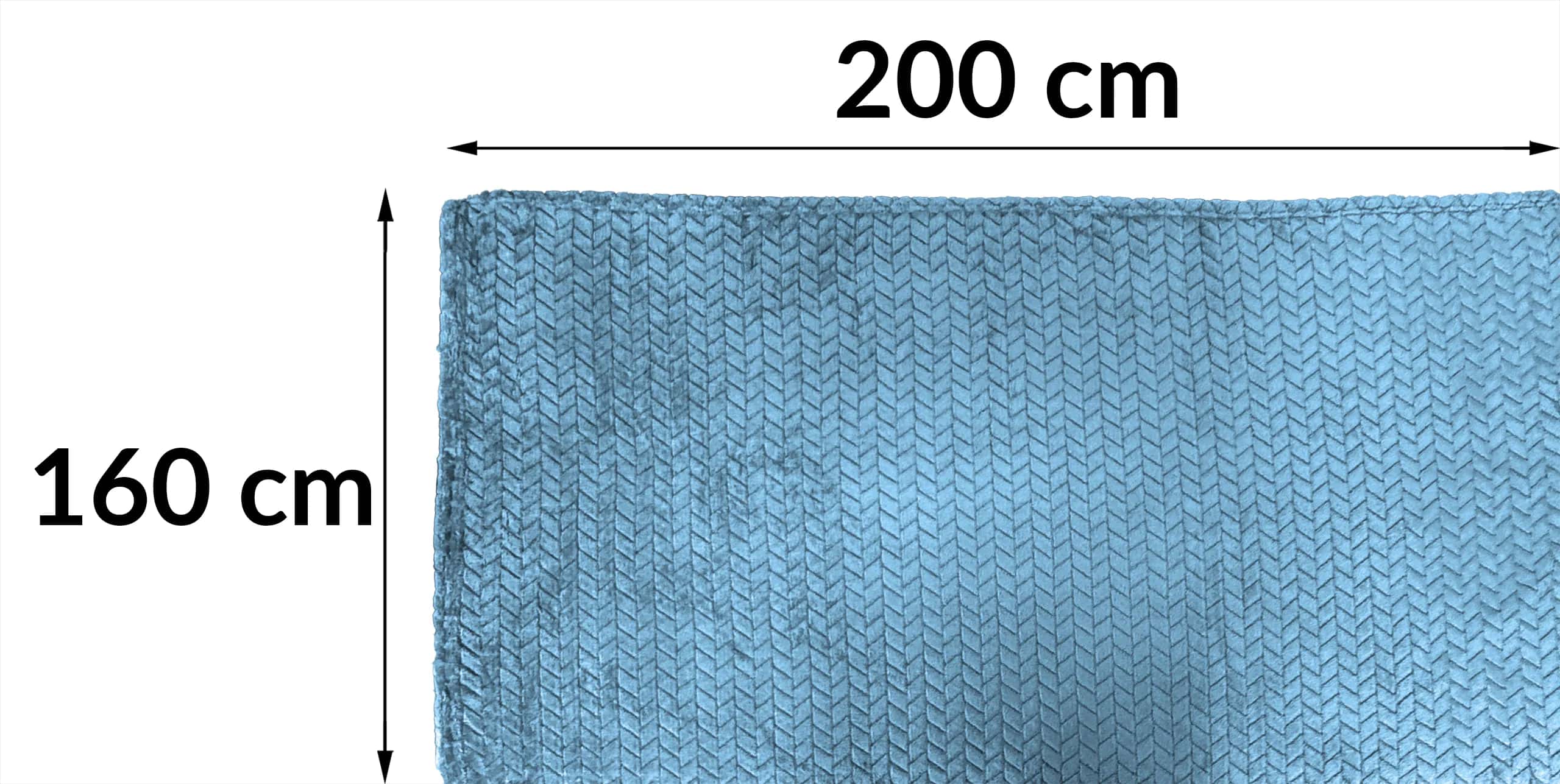 Koc FUERO 160x200 BŁĘKIT – miniatura 6