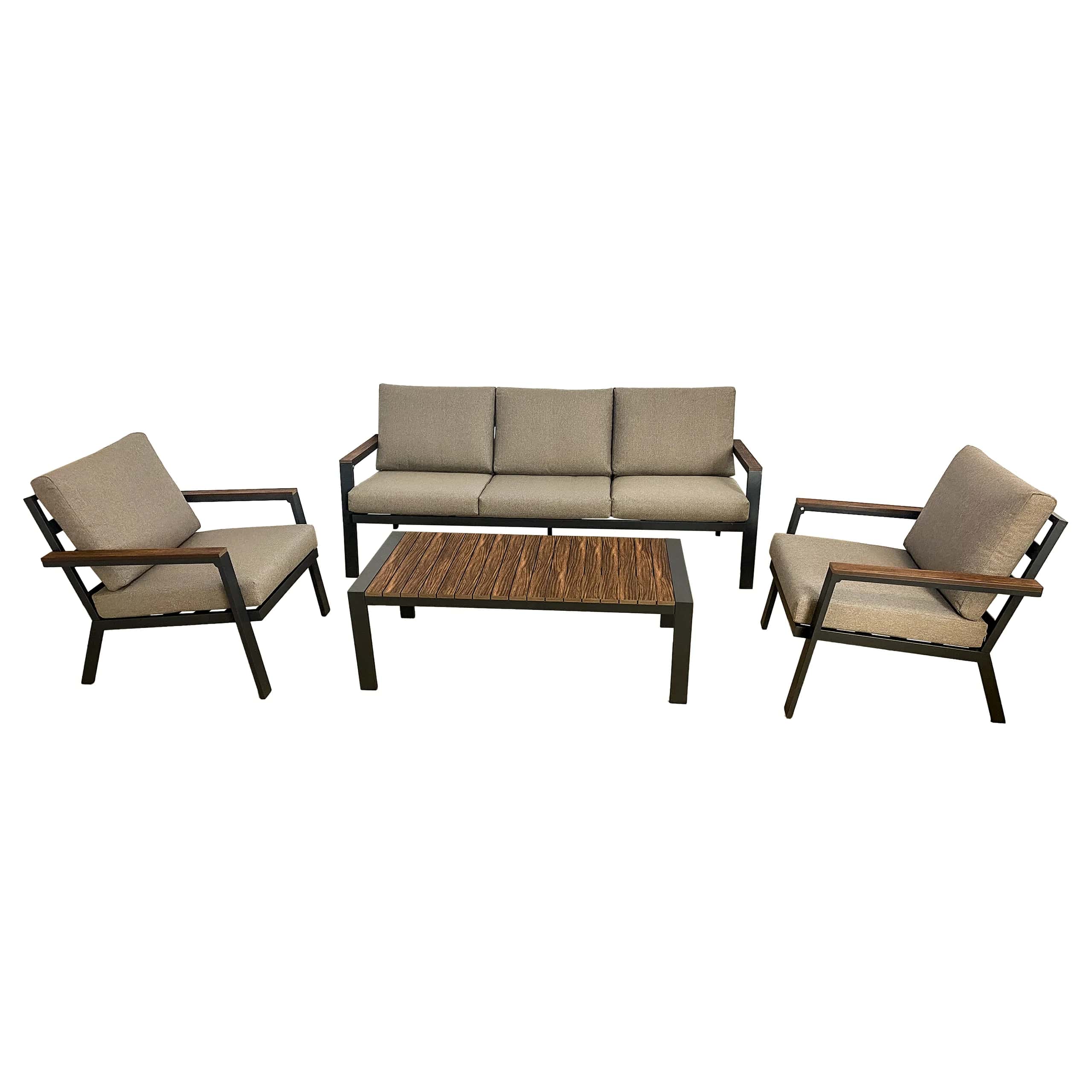 Zestaw meble ogrodowych BALI alu. 5os taupe – miniatura 1