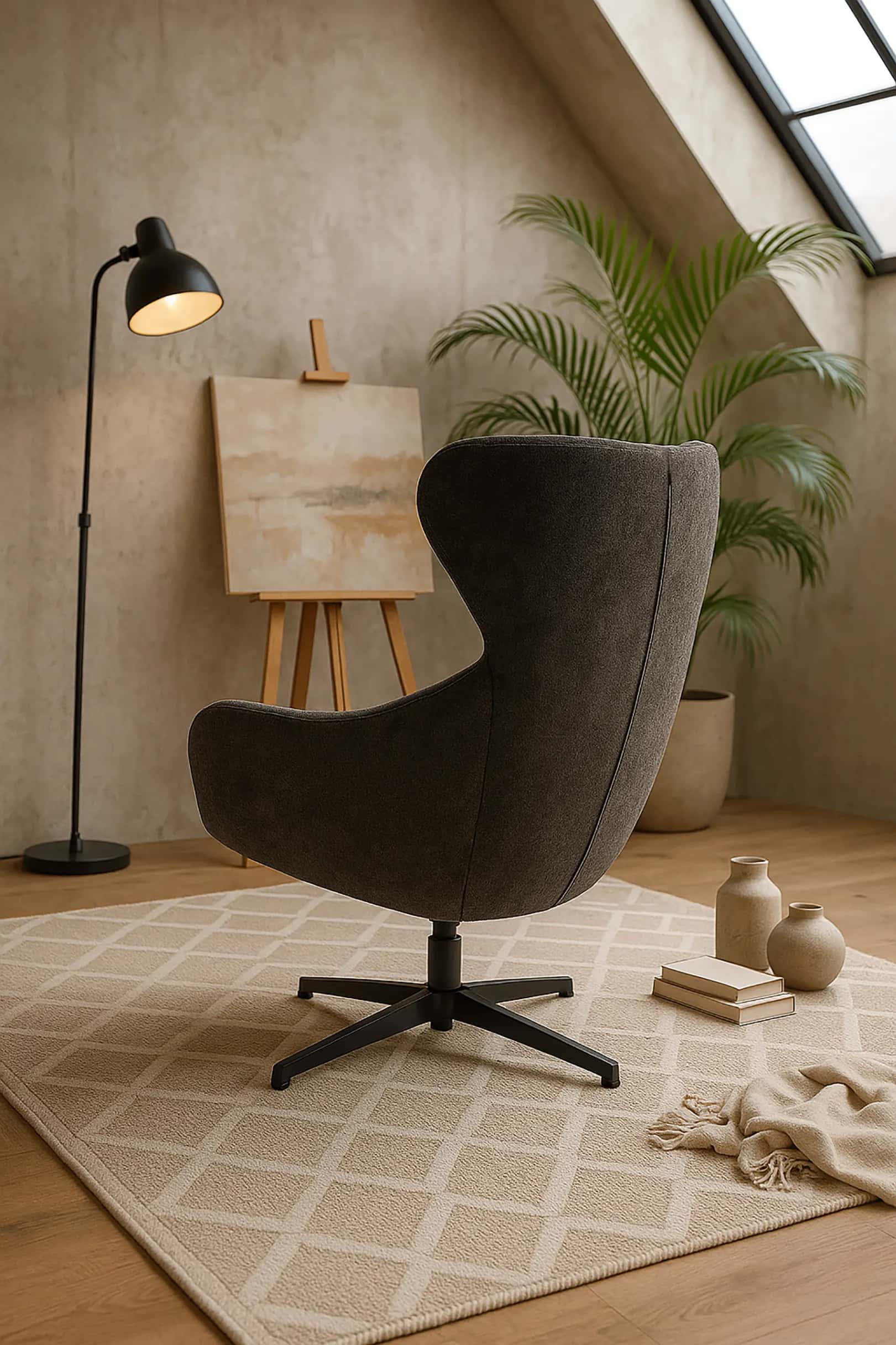 FO103 FOTEL FELIX Szen. C. szary – miniatura 5