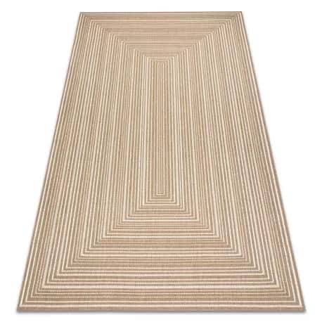 Dywan sizal FLAT 48962265 Geometryczny - beż naturalny kolor słomkowy, sznurkowy – miniatura 1