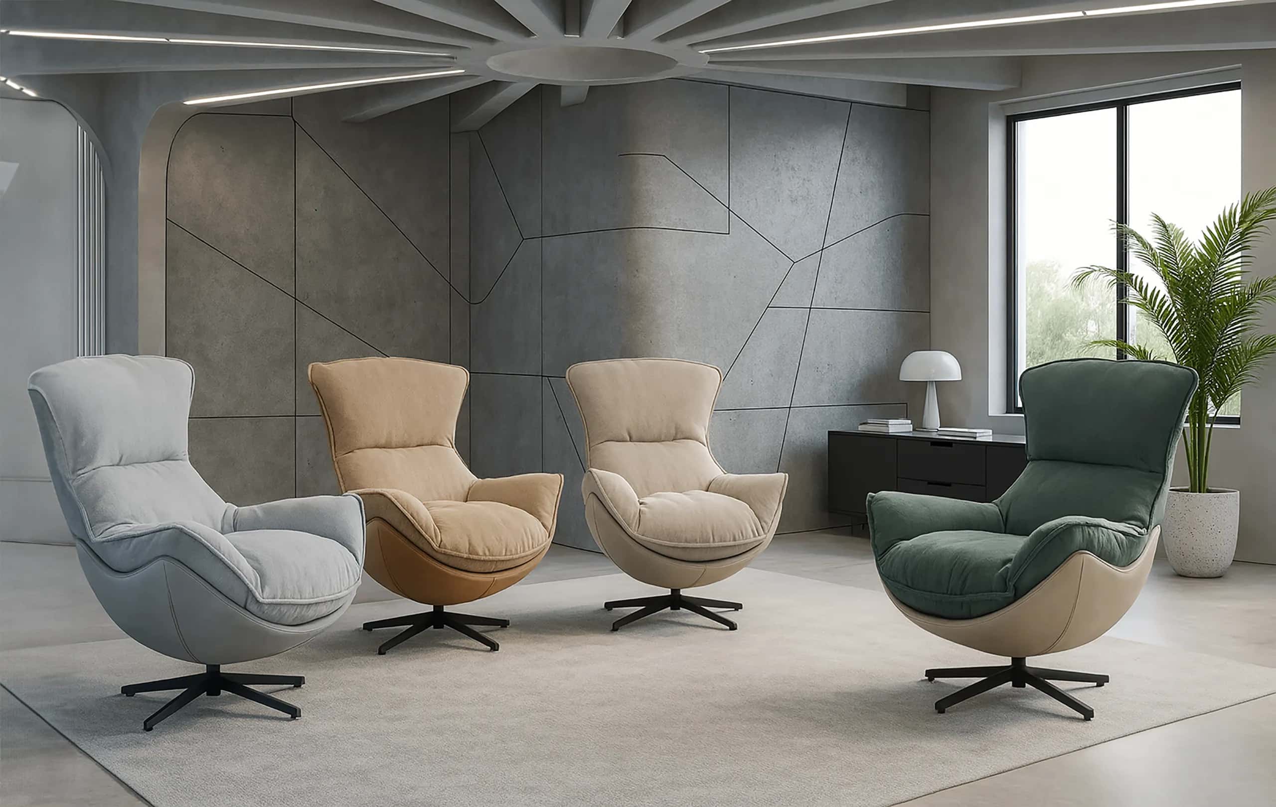FO105 FOTEL JASPER 3D Taupe – miniatura 5