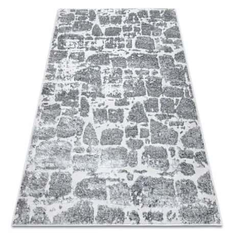 Dywan MEFE nowoczesny 6184 Kostka brukowa cegła - Strukturalny, dwa poziomy runa ciemno – miniatura 1