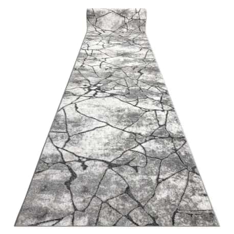 Chodnik nowoczesny COZY 8873 Cracks Popękany beton - Strukturalny, dwa poziomy runa ciemny – miniatura 1
