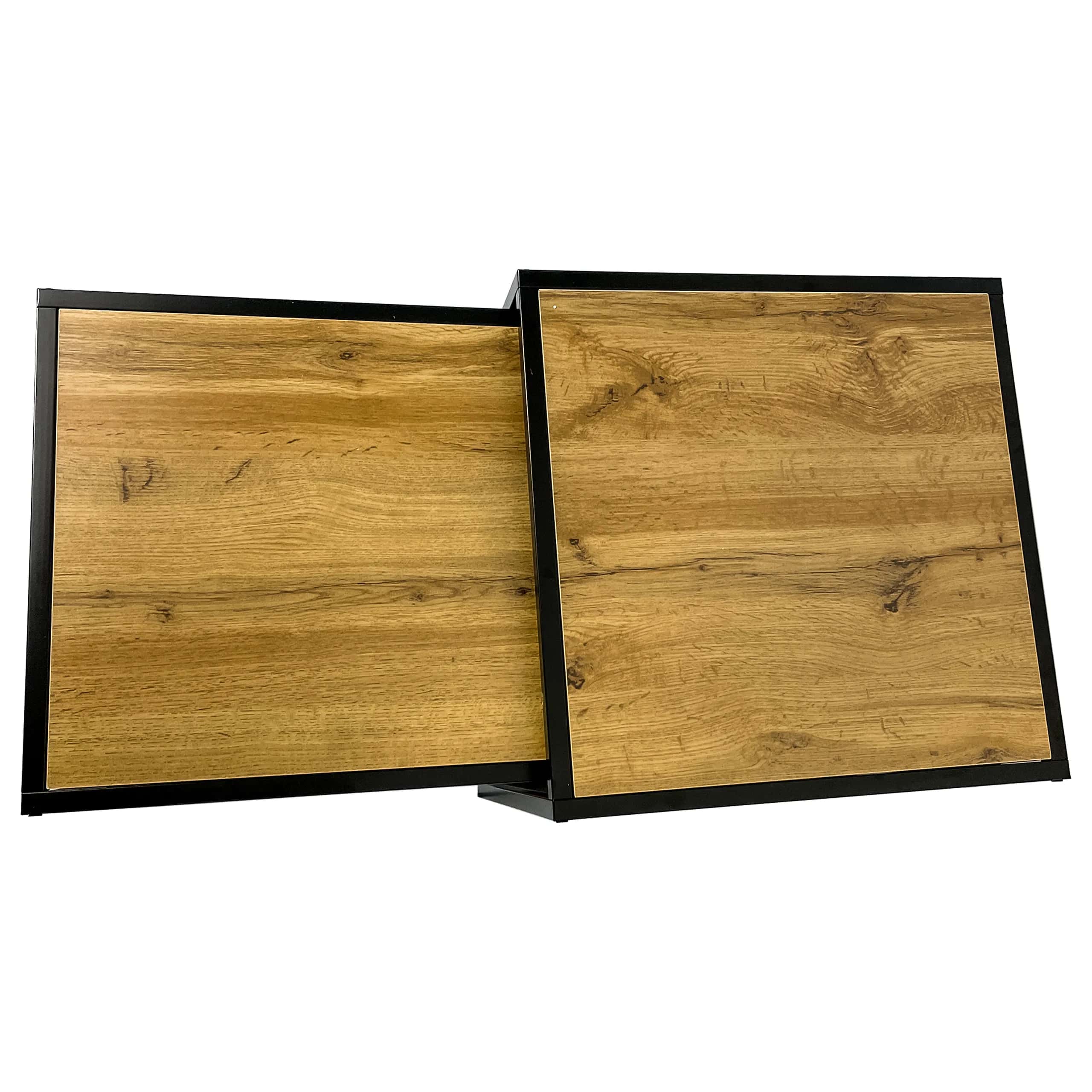 Stoliki kawowy HELGA 90×45/50×50 dąb – miniatura 11