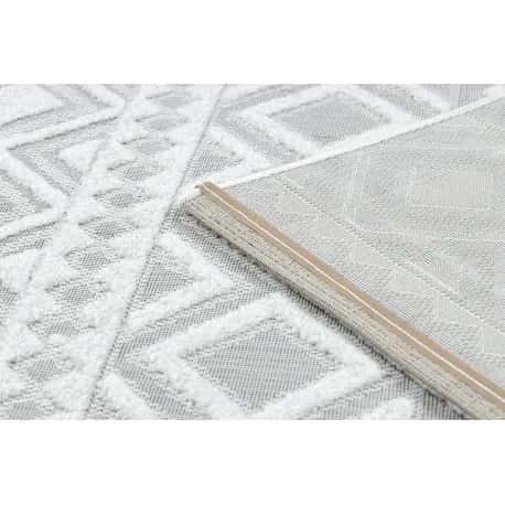 Dywan Strukturalny SOLE D3851 Boho, romby - płasko tkany – miniatura 3