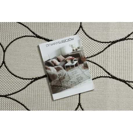 Dywan SZNURKOWY SIZAL FLAT 49379960 Krople krem / czarny – miniatura 2