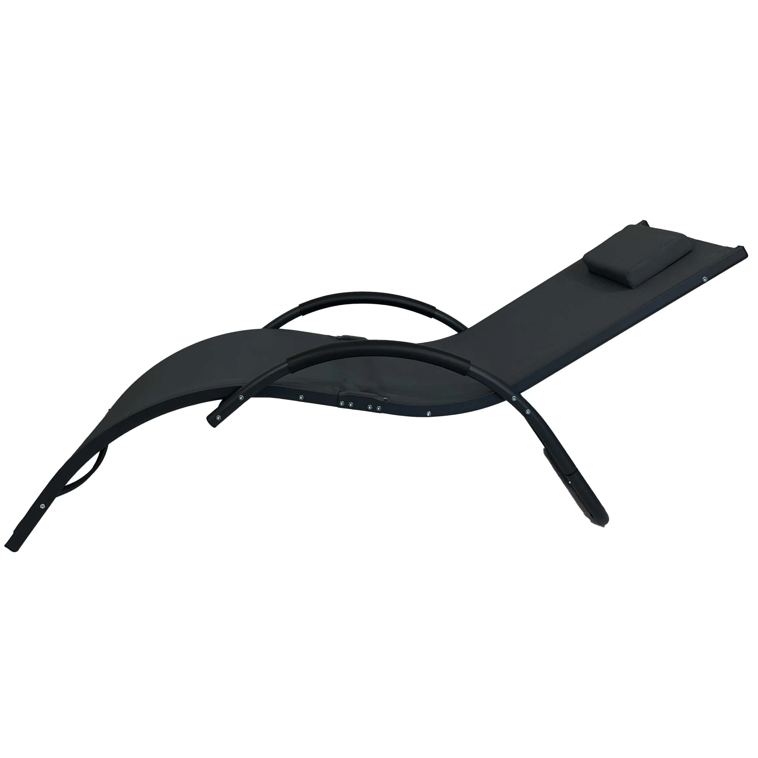 Leżak SWING czarny – miniatura 4