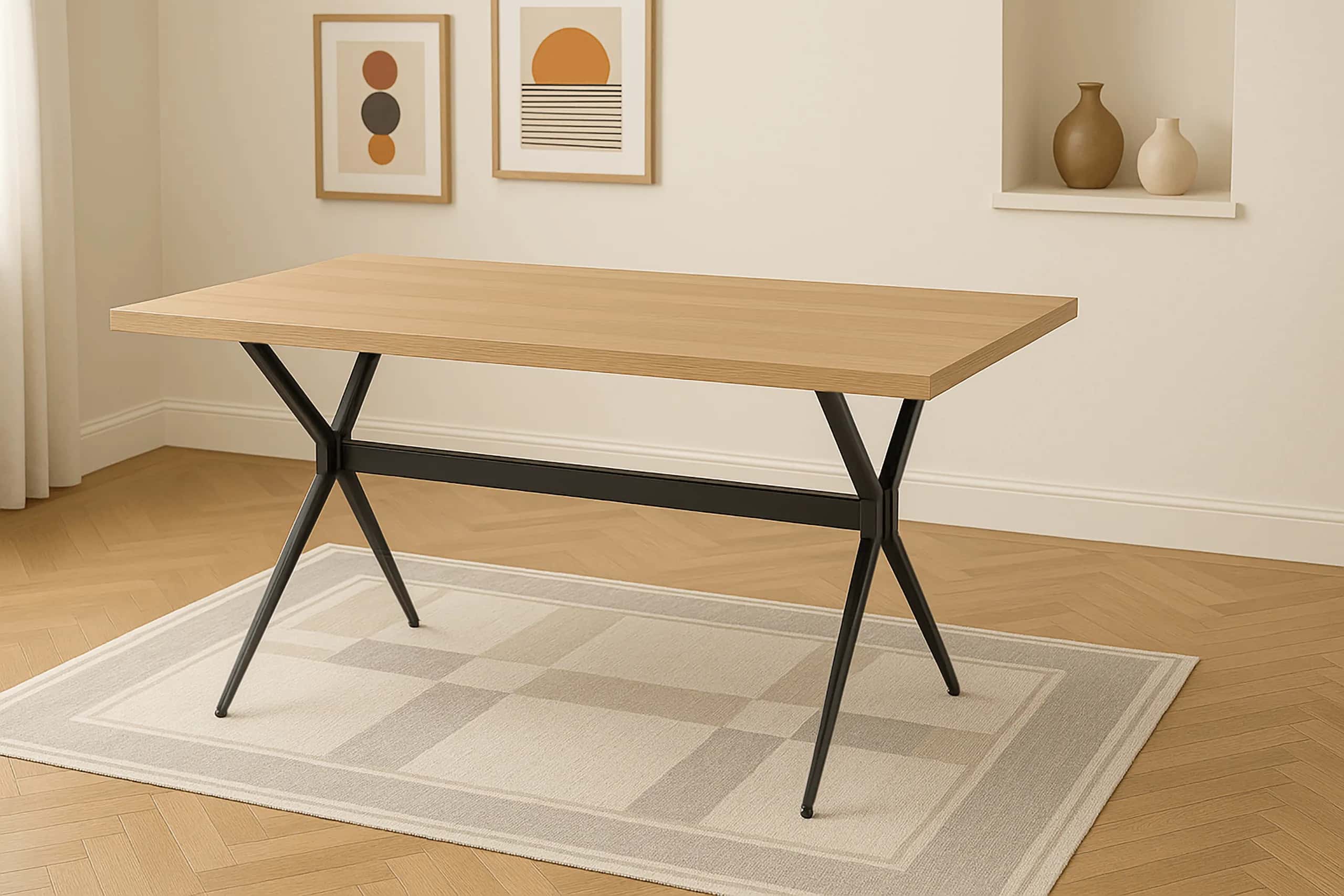 Stół do jadalni MARCEL 160 160×90×75 dąb dąb – miniatura 10