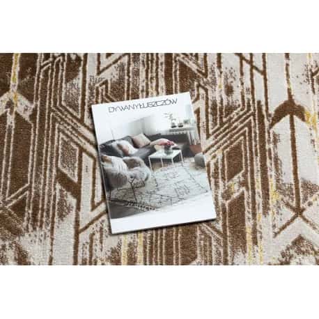 Dywan MEFE nowoczesny B402 Przecierany vintage - Strukturalny, dwa poziomy runa ciemny – miniatura 2