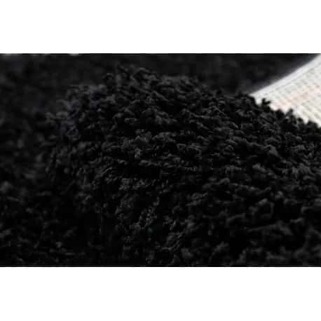 Dywan, Chodnik SOFFI shaggy 5cm czarny - do kuchni, przedpokoju, na korytarz – miniatura 5