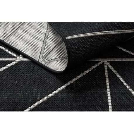 DYWAN SZNURKOWY SIZAL FLOORLUX 20605 black / silver TRÓJKĄTY, GEOMETRYCZNY – miniatura 4