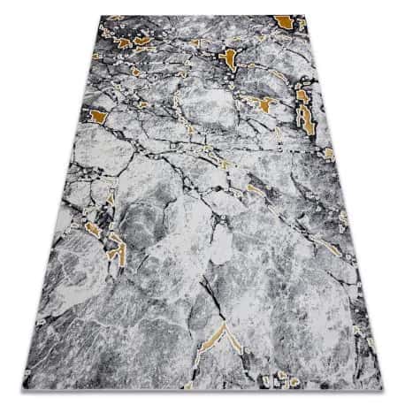 Dywan GLOSS nowoczesny 528A 58 Marmur, kamień, stylowy, glamour kość słoniowa / czarny – miniatura 1