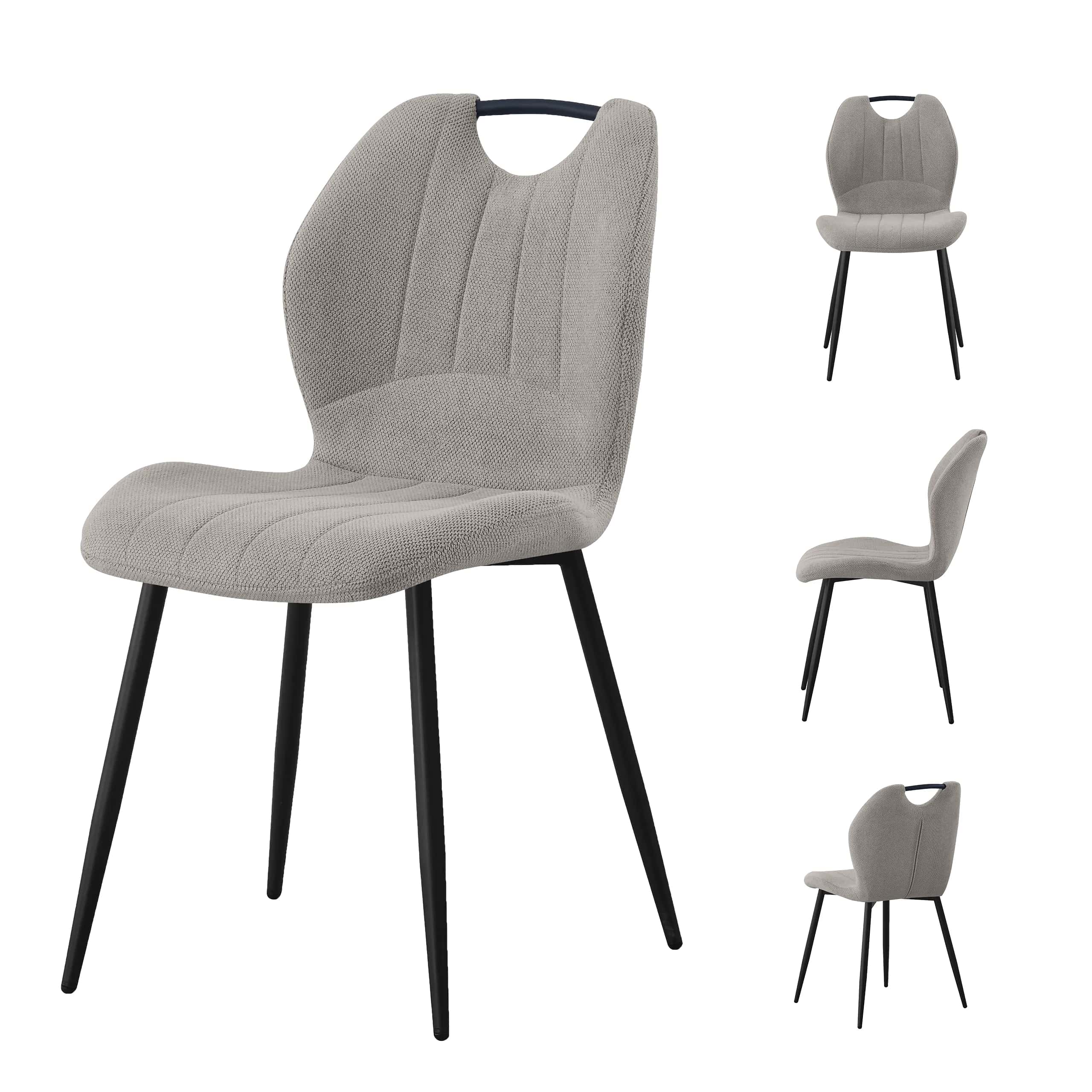 KT121 Krzesło Aria 3D Szary – miniatura 4