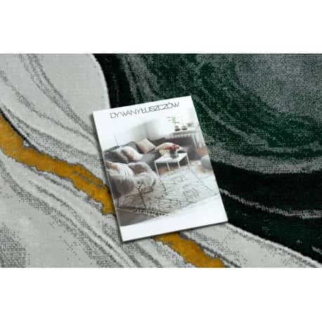 Dywan EMERALD ekskluzywny 1017 glamour, stylowy marmur butelkowa zieleń / złoty – miniatura 2