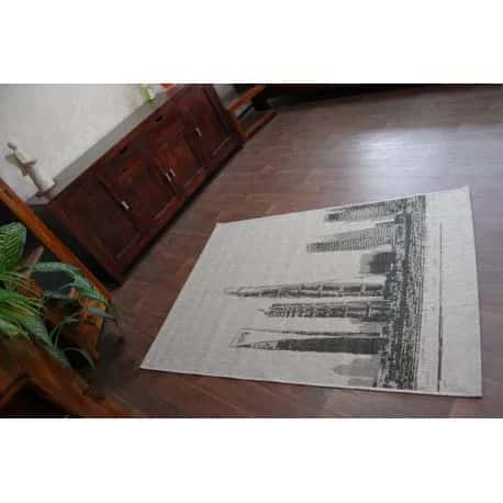 DYWAN SZNURKOWY SIZAL FLOORLUX 20240 srebrny / czarny – miniatura 4