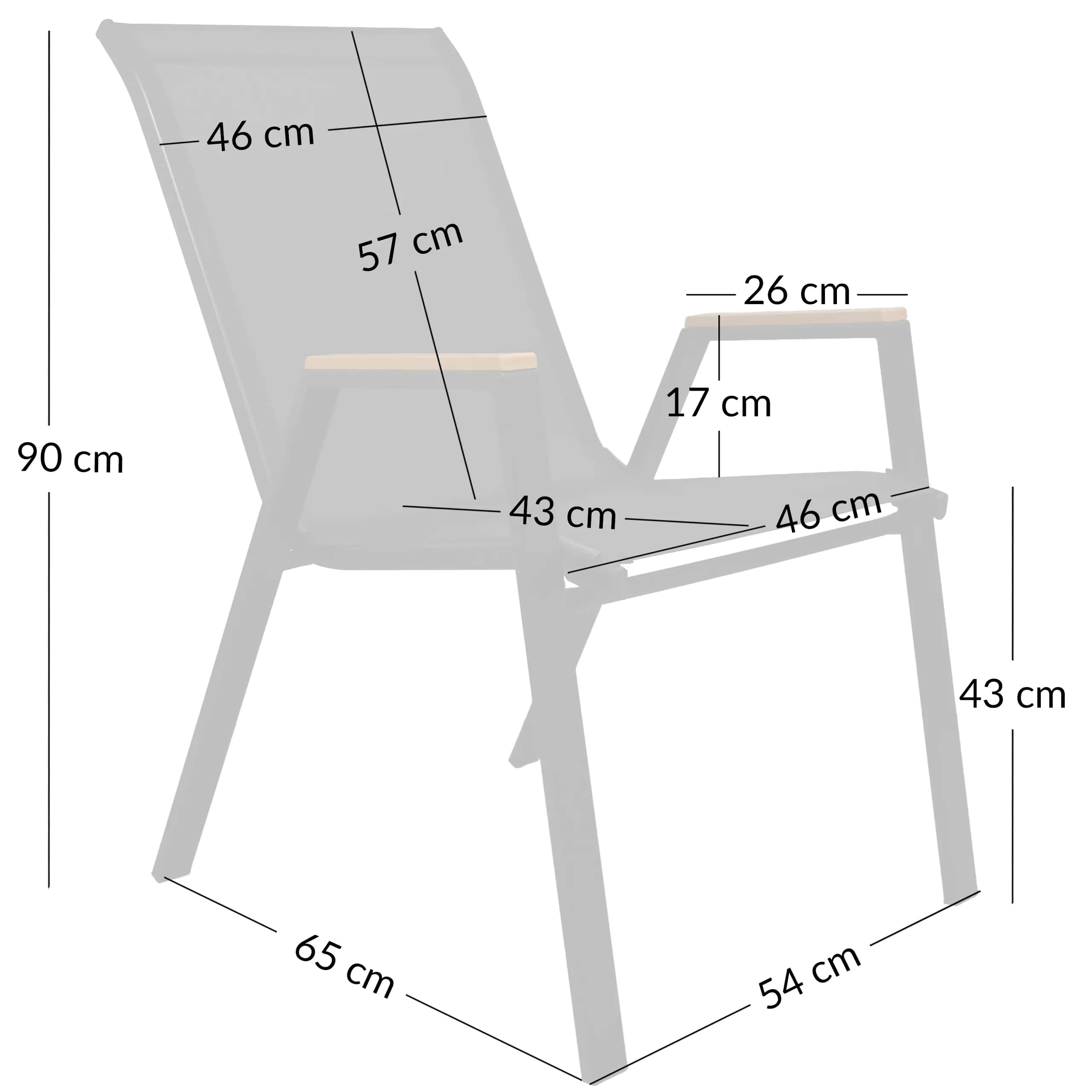 Krzesło REUBEN czarne – miniatura 9